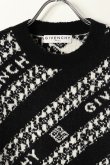 画像2: GIVENCHY ジバンシィ GIVENCHY ジャカード チェーンセーター{BM90EE4Y6Q-BLACK/WHITE-BJA} (2)