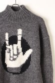 画像2: Neil Barrett ニールバレット PUNKED "I LOVE YOU" WOOL KNIT{BMA999-M623-1428-AIA} (2)