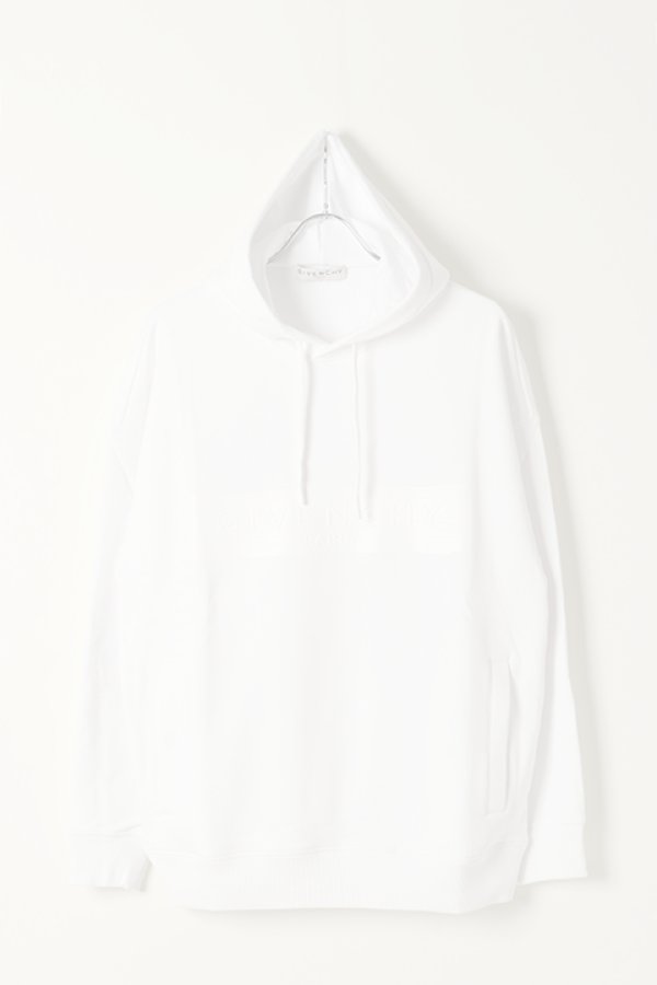 画像1:   GIVENCHY ジバンシィ バンド付き GIVENCHY フーディー {-BJA}  :BMJ09030AF-WHT  (1)