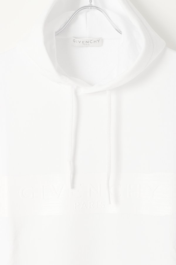 画像2:   GIVENCHY ジバンシィ バンド付き GIVENCHY フーディー {-BJA}  :BMJ09030AF-WHT  (2)