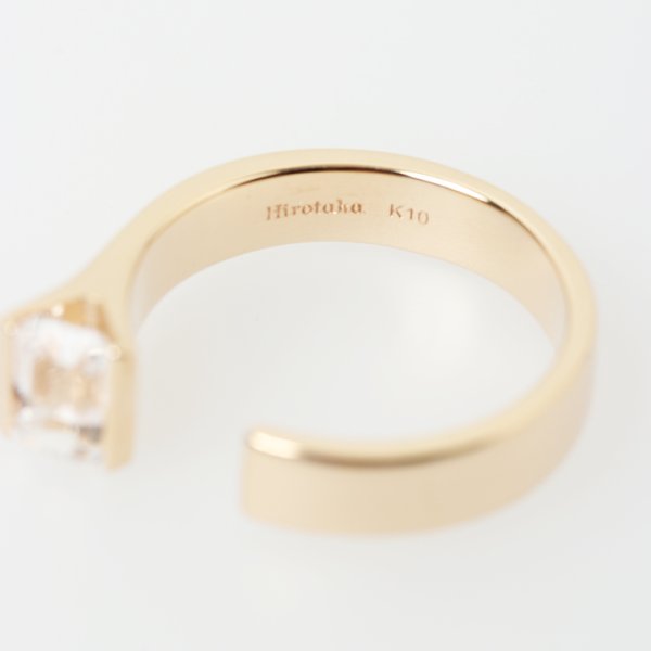 画像5: 【 20%OFF セール99,000円→79,200円】 Hirotaka ヒロタカ Bird of paradise Stone Cuff Ring{-BAS} (5)
