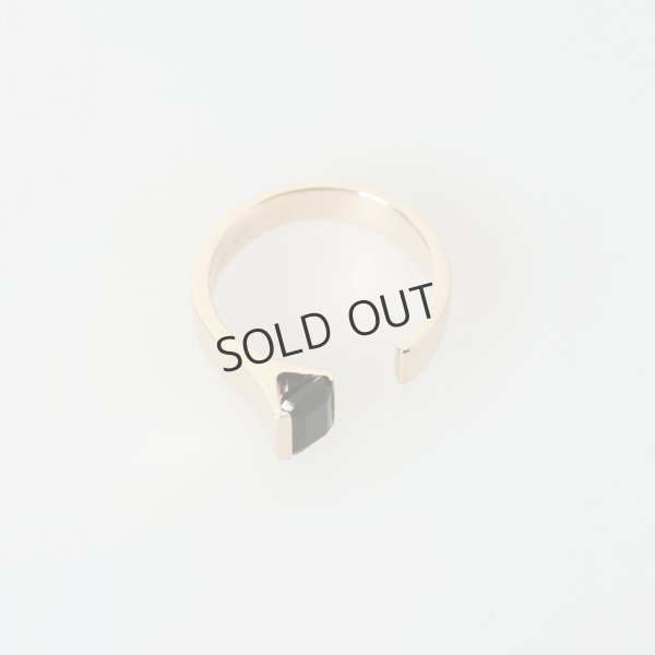画像3: {SOLD}Hirotaka ヒロタカ Bird of paradise Stone Cuff Ring{-BAS} (3)