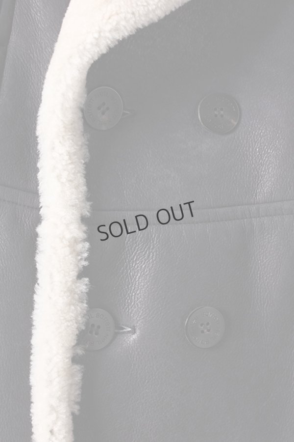 画像4: {SOLD}Neil Barrett ニールバレット VINTAGE NABUK SHEARLING PEA COAT{BPE562-H708-514-AHA} (4)