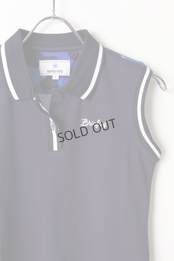 画像3: {SOLD}ブリーフィング ゴルフ BRIEFING GOLF PARTS B-CAMO NO-SLEEVE POLO SHIRTS{-AIS} (3)
