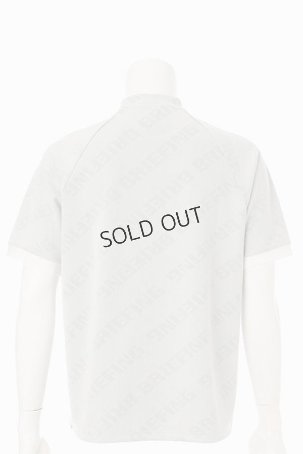 画像2: {SOLD}ブリーフィング ゴルフ BRIEFING CE MENS BIAS LOGO MOCK NECK RELAXED FIT{-BDS} (2)