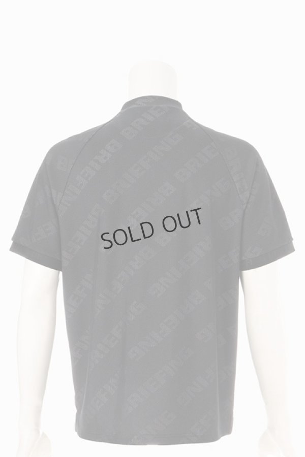 画像2: {SOLD}ブリーフィング ゴルフ BRIEFING CE MENS BIAS LOGO MOCK NECK RELAXED FIT{-BDS} (2)