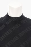 画像4: 【24SS新作】ブリーフィング ゴルフ BRIEFING CE MENS BIAS LOGO MOCK NECK RELAXED FIT{-BDS} (4)