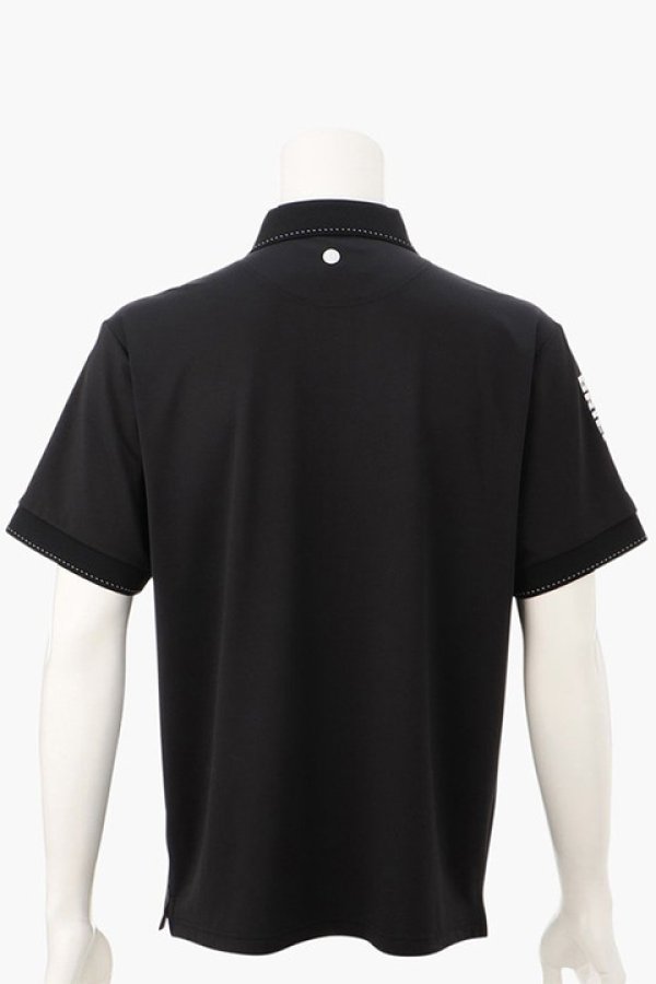 画像2: 【 30%OFF セール23,100円→16,170円】 ブリーフィング ゴルフ BRIEFING MENS SLEEVE LOGO POLO RELAXED FIT{-BDS} (2)