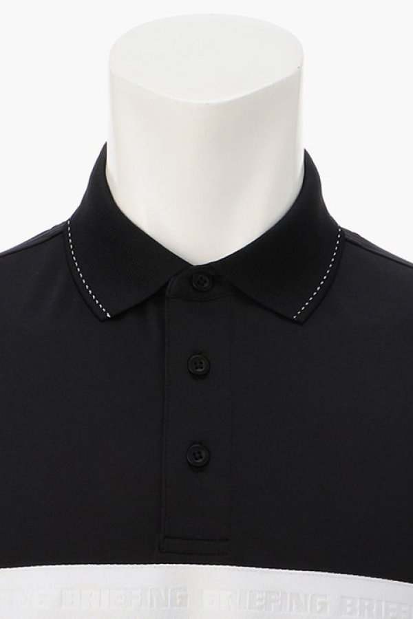 画像4: 【 30%OFF セール23,100円→16,170円】 ブリーフィング ゴルフ BRIEFING MENS SLEEVE LOGO POLO RELAXED FIT{-BDS} (4)