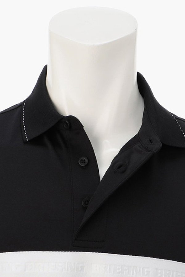 画像5: 【 30%OFF セール23,100円→16,170円】 ブリーフィング ゴルフ BRIEFING MENS SLEEVE LOGO POLO RELAXED FIT{-BDS} (5)