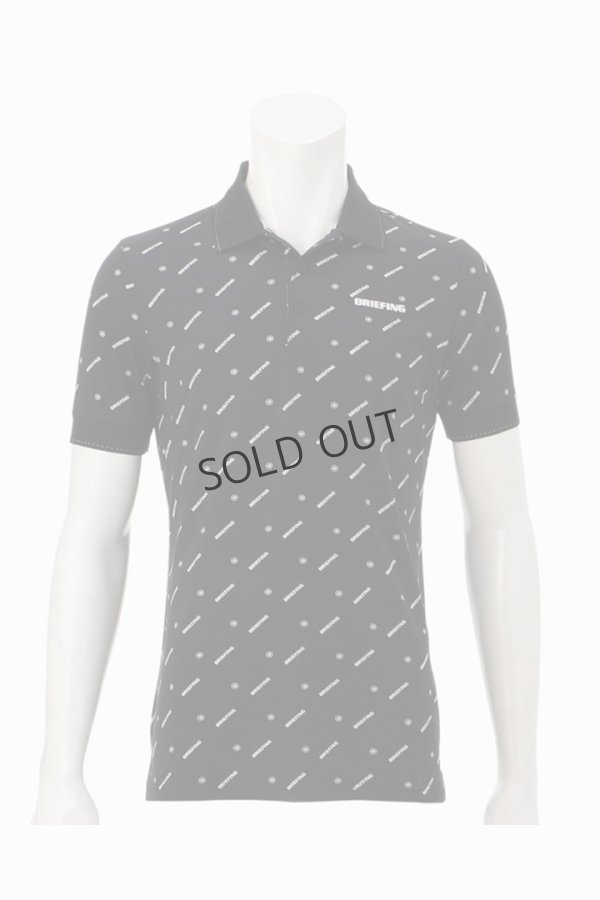 画像1: {SOLD}ブリーフィング ゴルフ BRIEFING MENS MONOGRAM POLO{-BDS} (1)