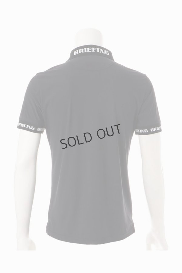 画像2: {SOLD}ブリーフィング ゴルフ BRIEFING MENS LOGO BACK RIB POLO{-BDS} (2)