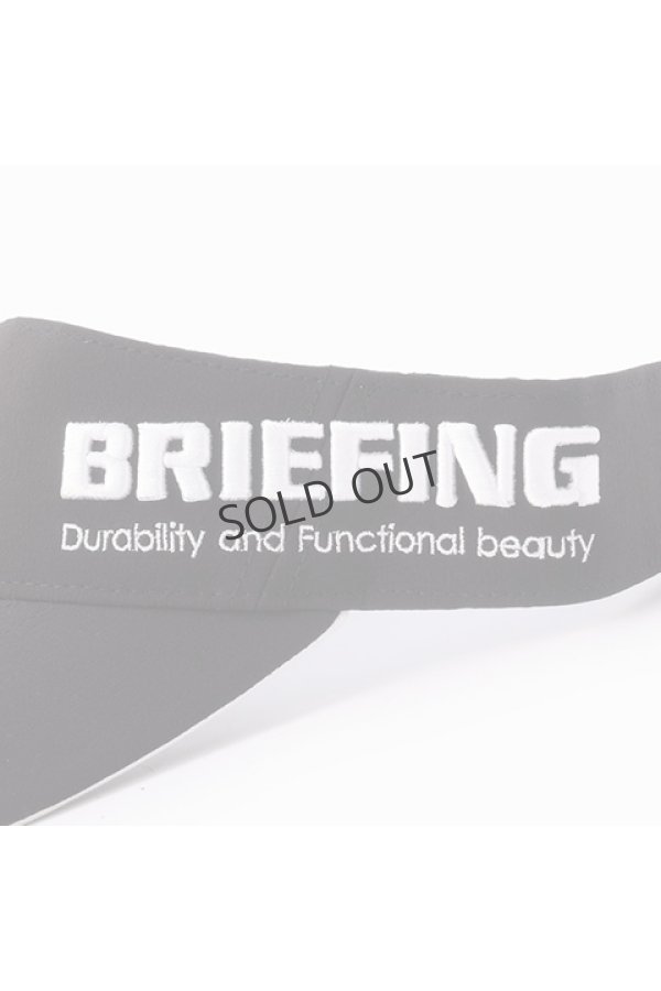 画像2: {SOLD}ブリーフィング ゴルフ BRIEFING MENS ROUND LOGO VISOR{-BDA} (2)