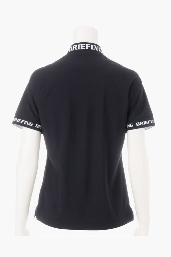 画像2: 【 30%OFF セール20,900円→14,630円】 ブリーフィング ゴルフ BRIEFING WOMENS LOGO BACK RIB MOCK NECK{-BDS} (2)