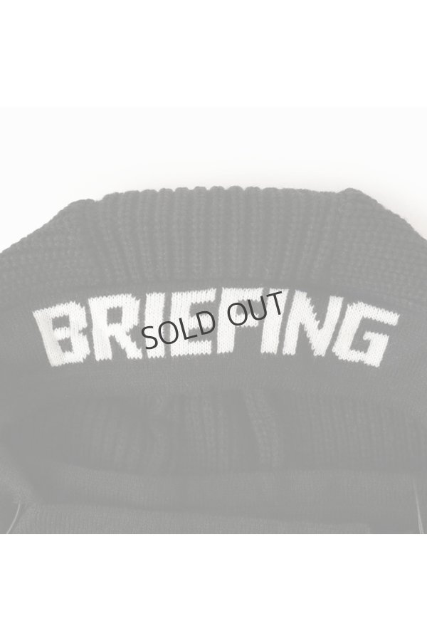 画像2: {SOLD}ブリーフィング ゴルフ BRIEFING LOGO KNIT BALACLAVA{-BDA} (2)