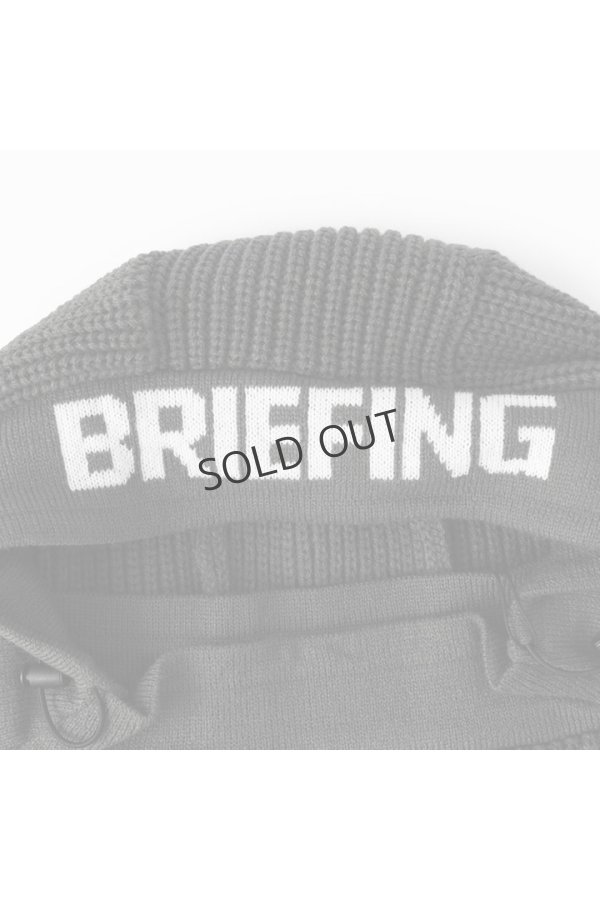 画像2: {SOLD}ブリーフィング ゴルフ BRIEFING LOGO KNIT BALACLAVA{-BDA} (2)