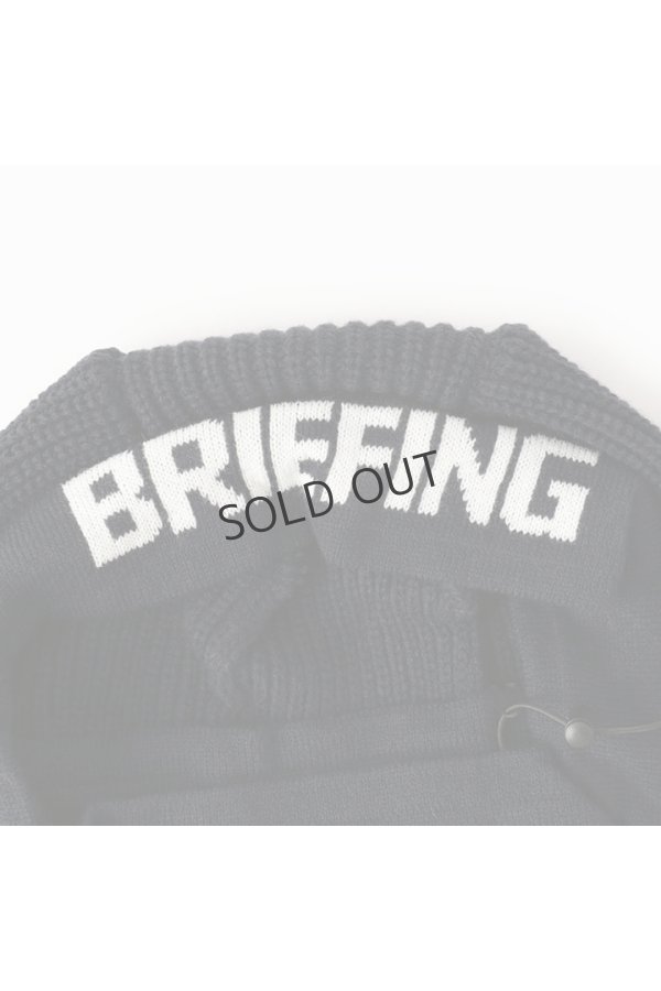 画像2: {SOLD}ブリーフィング ゴルフ BRIEFING LOGO KNIT BALACLAVA{-BDA} (2)