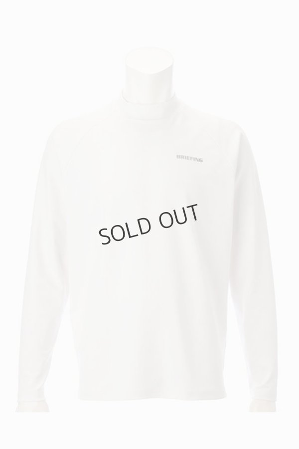 画像1: ブリーフィング ゴルフ BRIEFING MEN’S BACK LOGO LINE LS HIGH NECK RF(リラックスフィット){-BDA} (1)