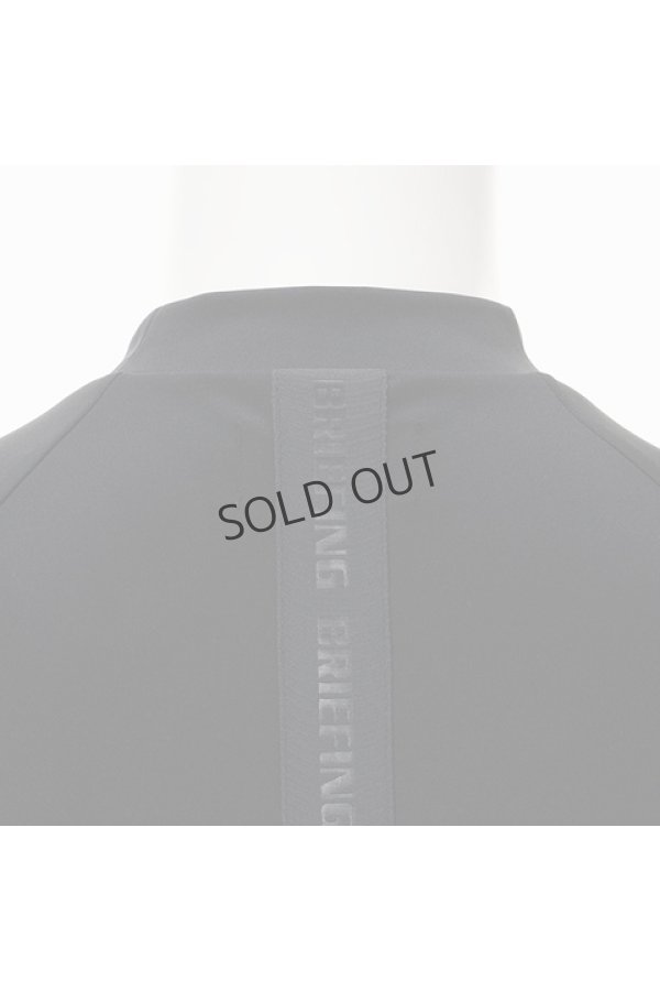 画像3: {SOLD}ブリーフィング ゴルフ BRIEFING MEN'S BACK LOGO LINE MOCK NECK(リラックスフィット){-BDA} (3)