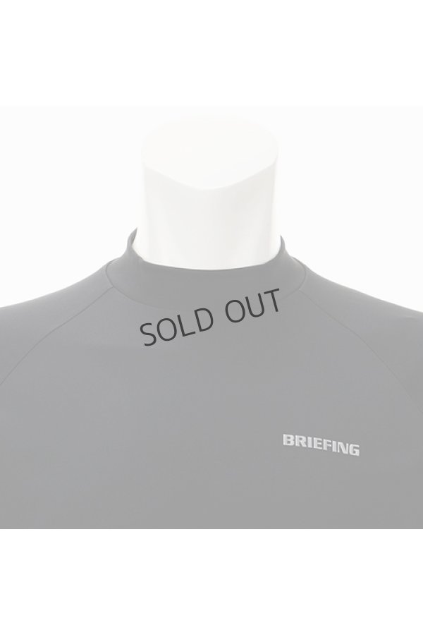 画像4: {SOLD}ブリーフィング ゴルフ BRIEFING MEN'S BACK LOGO LINE MOCK NECK(リラックスフィット){-BDA} (4)