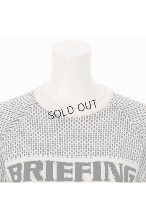 画像3: {SOLD}ブリーフィング ゴルフ BRIEFING WOMEN'S MERINO WOOL LOGO CREWNECK KNIT{-BDA} (3)