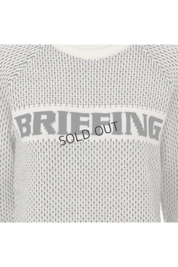 画像4: {SOLD}ブリーフィング ゴルフ BRIEFING WOMEN'S MERINO WOOL LOGO CREWNECK KNIT{-BDA} (4)