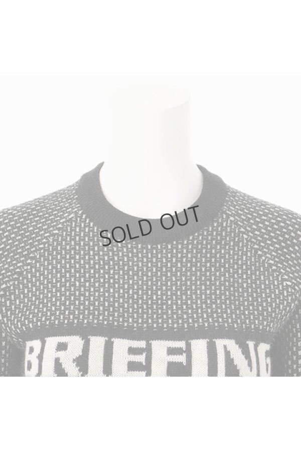 画像3: {SOLD}ブリーフィング ゴルフ BRIEFING WOMEN'S MERINO WOOL LOGO CREWNECK KNIT{-BDA} (3)