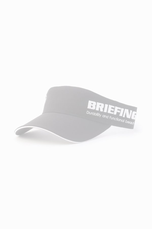 画像1:   ブリーフィング ゴルフ BRIEFING MEN'S ROUND LOGO VISOR{-BEA} (1)
