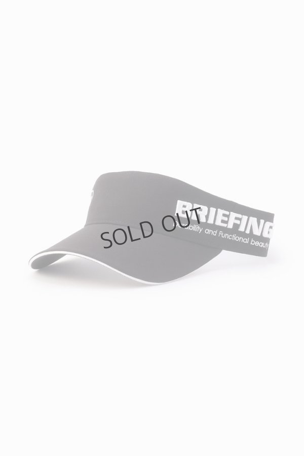 画像1: {SOLD}ブリーフィング ゴルフ BRIEFING MEN'S ROUND LOGO VISOR{-BEA} (1)