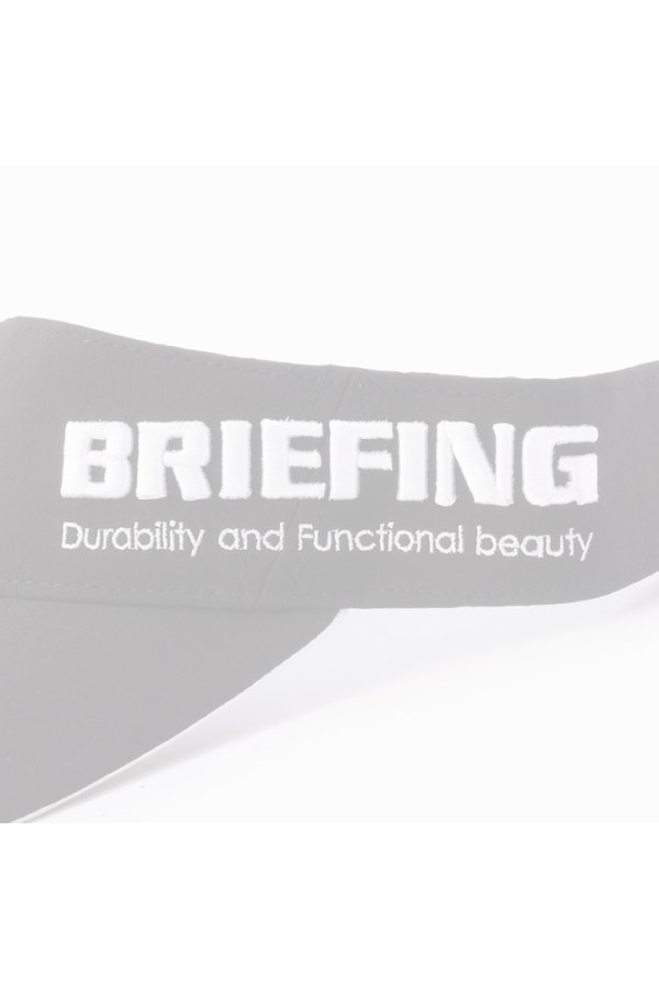画像2:   ブリーフィング ゴルフ BRIEFING MEN'S ROUND LOGO VISOR{-BEA} (2)