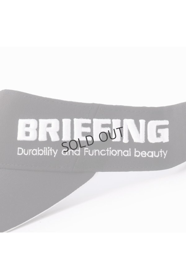 画像2: {SOLD}ブリーフィング ゴルフ BRIEFING MEN'S ROUND LOGO VISOR{-BEA} (2)