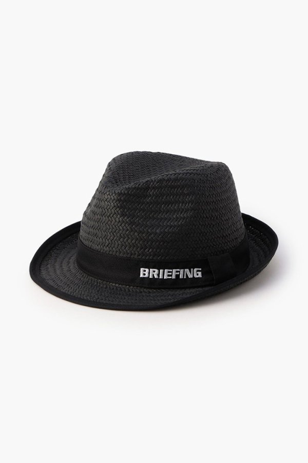 画像1: ブリーフィング ゴルフ BRIEFING MEN’S STRAW HAT{-BES} (1)