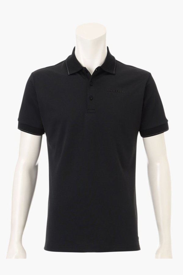 画像1: ブリーフィング ゴルフ BRIEFING MEN'S BG FLAG POLO{-BEA} (1)