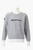 画像1: ブリーフィング ゴルフ BRIEFING MEN’S BIRDS EYE LOGO CREWNECK KNIT{-BEA} (1)