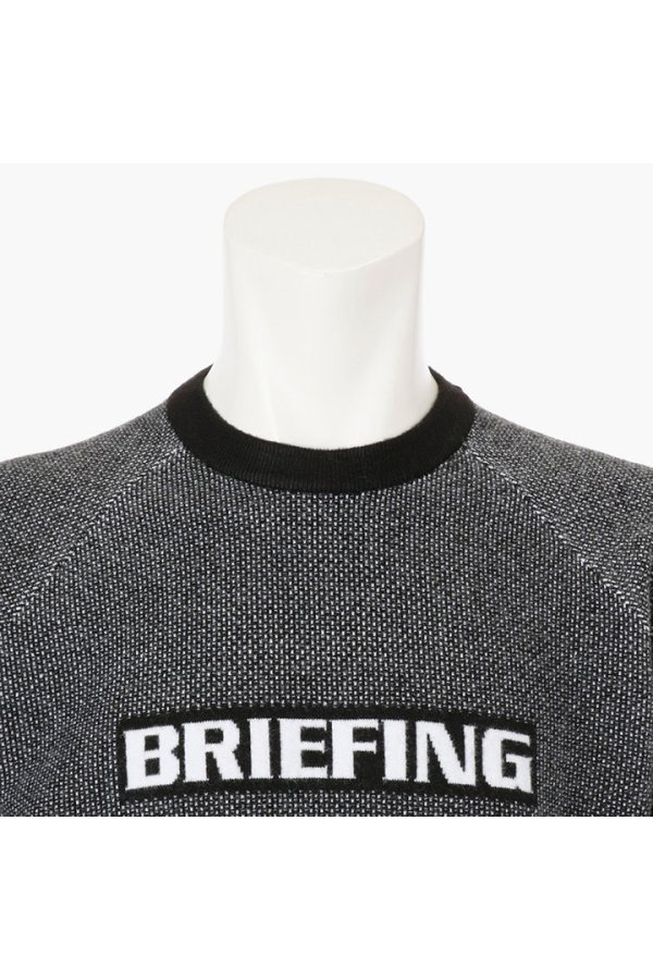 画像3: 【 10%OFF セール29,700円→26,730円】 ブリーフィング ゴルフ BRIEFING MEN’S BIRDS EYE LOGO CREWNECK KNIT{-BEA} (3)