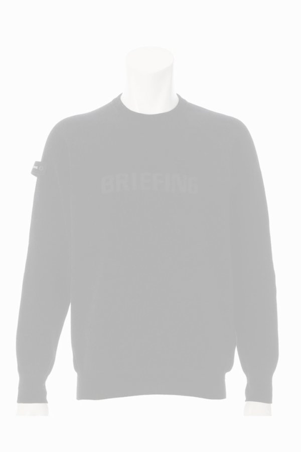 画像1: ブリーフィング ゴルフ BRIEFING MEN’S MOLE YARN LOGO CREWNECK KNIT{-BEA} (1)