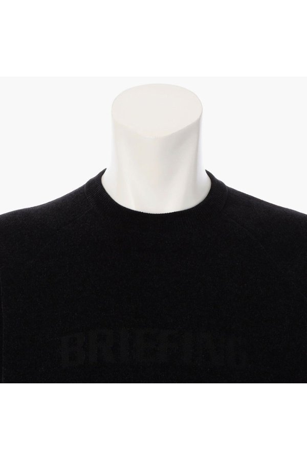 画像3: 【 20%OFF セール30,800円→24,640円】 ブリーフィング ゴルフ BRIEFING MEN’S MOLE YARN LOGO CREWNECK KNIT{-BEA} (3)