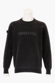 画像1: 【 20%OFF セール30,800円→24,640円】 ブリーフィング ゴルフ BRIEFING MEN’S MOLE YARN LOGO CREWNECK KNIT{-BEA} (1)