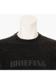 画像3: 【 20%OFF セール30,800円→24,640円】 ブリーフィング ゴルフ BRIEFING MEN’S MOLE YARN LOGO CREWNECK KNIT{-BEA} (3)