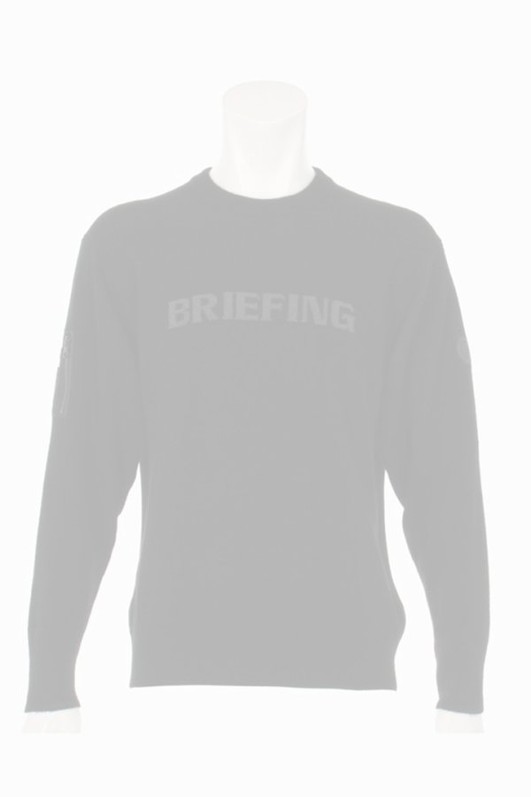 画像1: ブリーフィング ゴルフ BRIEFING CE MEN'S MILITARY CREWNECK KNIT{-BEA} (1)