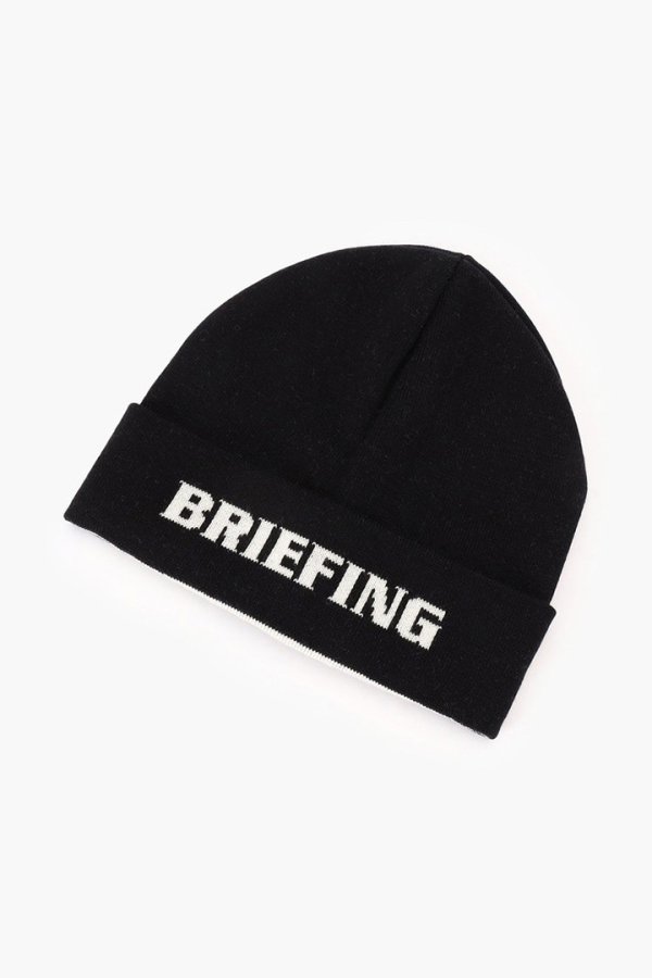 画像1: ブリーフィング ゴルフ BRIEFING WR WOOL LOGO BEANIE{-BEA} (1)