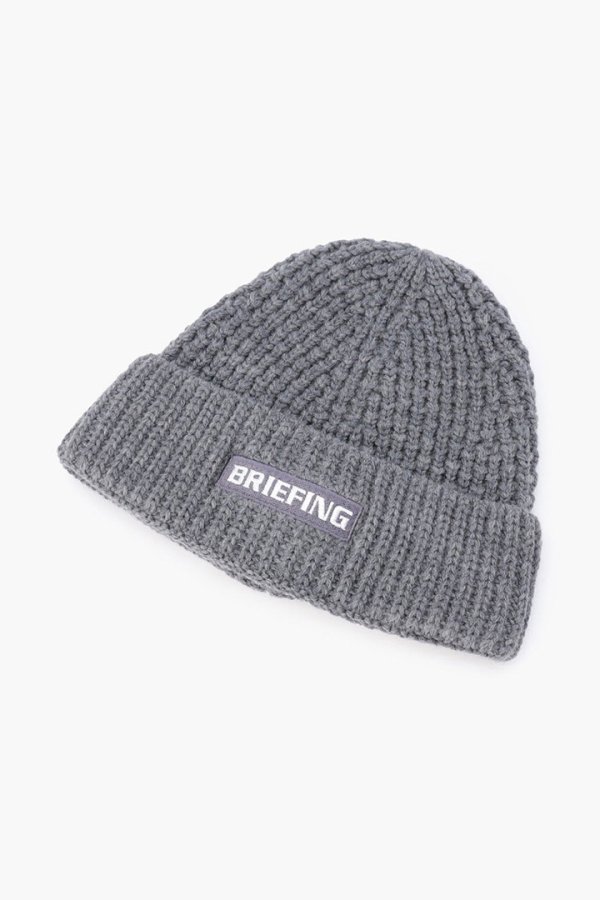 画像1: ブリーフィング ゴルフ BRIEFING WR WOOL BEANIE{-BEA} (1)