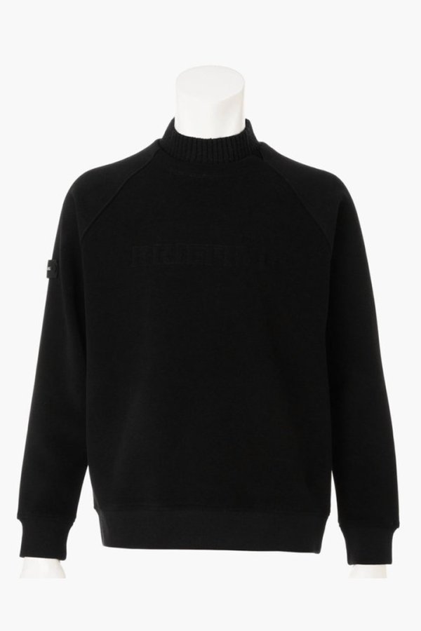 画像1: ブリーフィング ゴルフ BRIEFING HOL MEN’S STITCH LOGO FAKE LAYERED HIGHNECK{-BEA} (1)