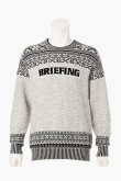 画像1: ブリーフィング ゴルフ BRIEFING HOL MEN’S FAIR ISLE CREWNECK KNIT{-BEA} (1)