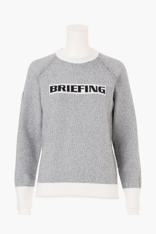 BRIEFING 　レディースゴルフ　ウェアフード付きスウェット 杢グレーS サイズ：S BRIEFING GOLF ブリーフィング スウェット ジップ
