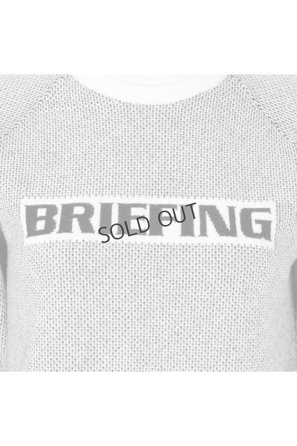 画像4: {SOLD}ブリーフィング ゴルフ BRIEFING WOMEN’S BIRDS EYE LOGO CREWNECK KNIT{-BEA} (4)