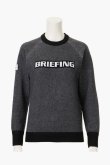 画像1: 【 10%OFF セール29,700円→26,730円】 ブリーフィング ゴルフ BRIEFING WOMEN’S BIRDS EYE LOGO CREWNECK KNIT{-BEA} (1)