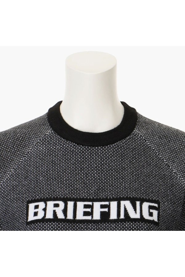 画像3: 【 10%OFF セール29,700円→26,730円】 ブリーフィング ゴルフ BRIEFING WOMEN’S BIRDS EYE LOGO CREWNECK KNIT{-BEA} (3)