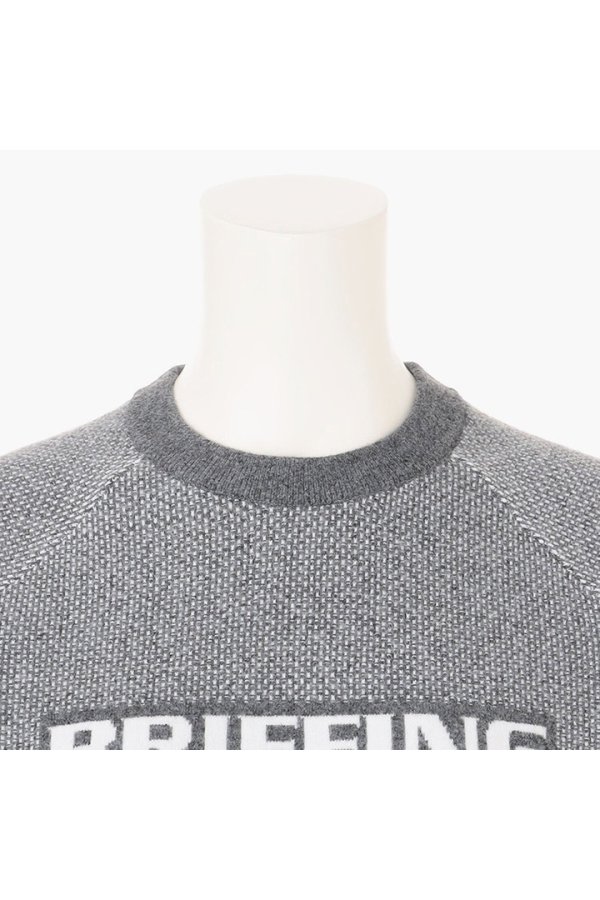 画像3: 【 10%OFF セール29,700円→26,730円】 ブリーフィング ゴルフ BRIEFING WOMEN’S BIRDS EYE LOGO CREWNECK KNIT{-BEA} (3)