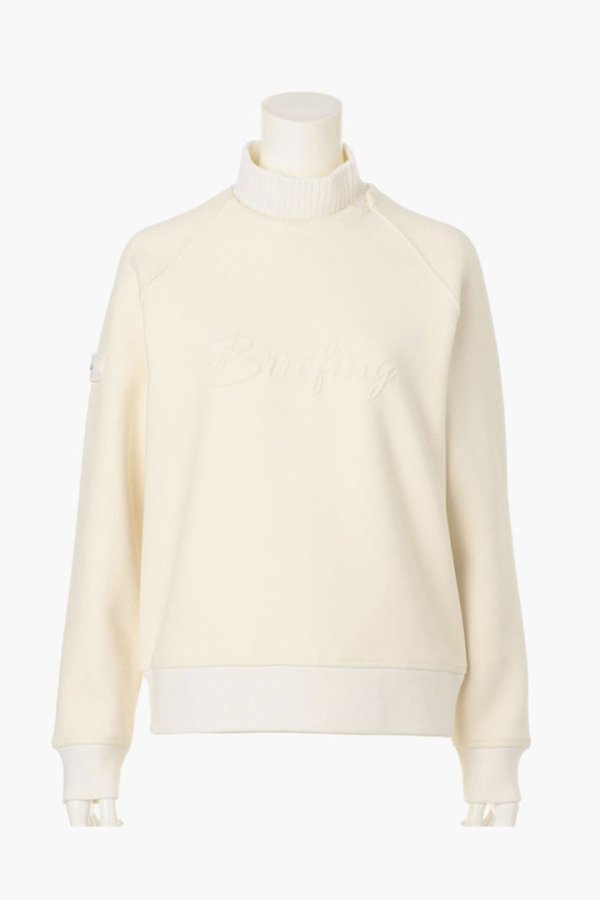 画像1: ブリーフィング ゴルフ BRIEFING HOL WOMEN’S STITCH LOGO FAKE LAYERED HIGHNECK{-BEA} (1)